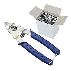 Buy CJ farms Hog Ring Pliers & 600 Hog Rings M Nails for Chicken Quail ...