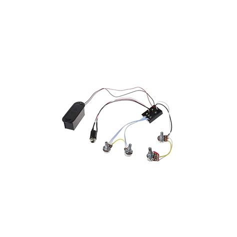 Buy VUBLY 2 Band Active Bass Guitar EQ Equalizer Preamp Circuit Pickup ...