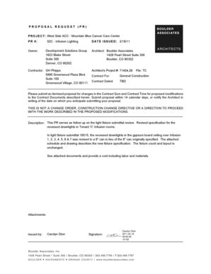 Fillable Online BA Boulder Proposal Request Fax Email Print - pdfFiller