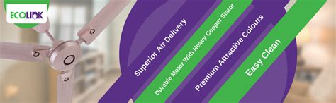 Buy EcoLink Cosmo High Speed Decorative Ceiling Fan - 1200MM (Rose Gold ...