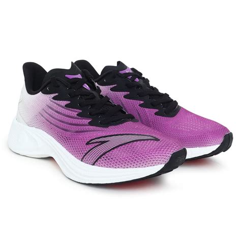 Buy ANTA Womens 822235583-2 Purple Black Beige Running Shoe - 6 UK ...