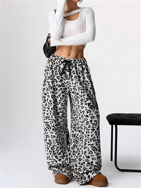 Leopard Print Straight Leg Pants | Savana | Bestsellers