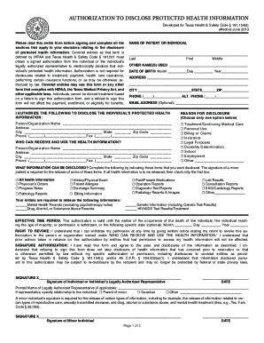 Fillable Online Texas HIPAA Medical Release Form Fax Email Print ...
