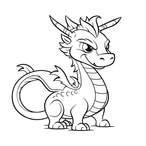 Little Dragon Coloring Pages