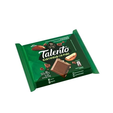 Buy GAROTO Talento Chocolate 90 gr. each - PACK of 4. (Chocolate com ...