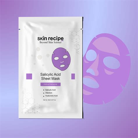 Salicylic Acid Sheet Mask – Clear, Purify & Balance Skin | Skin Recipe ...