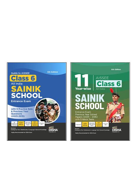 Disha Combo (set of 2 Books) Study Package for AISSEE Class 6 All Indi ...