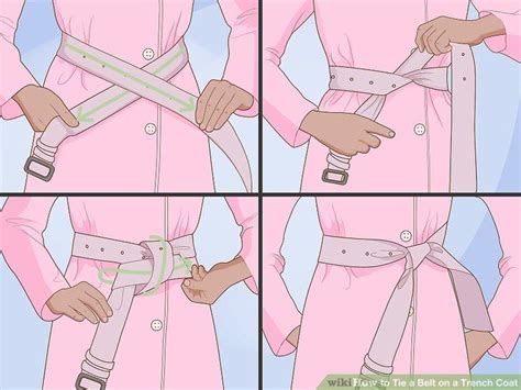 How to Tie a Belt on a Trench Coat in 2020 | Belt tying, Belt knots, Tie