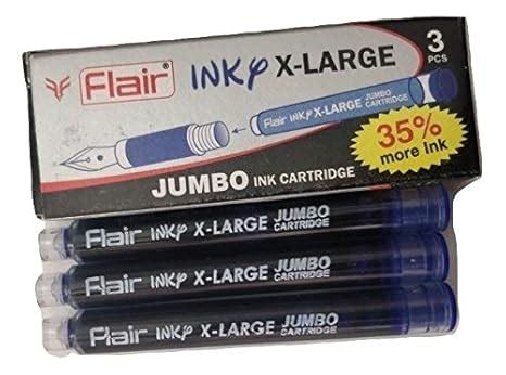 Flair Inky X-large Jumbo Cartridge for Fountain Pens(Pack of 90 ...