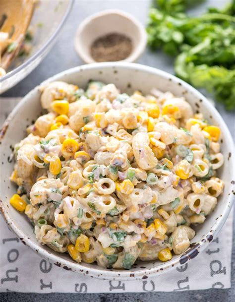 Roasted Corn Pasta Salad - The flavours of kitchen