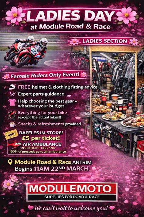 Ladies Day @ Module Road & Race , 3 Windmill Court Greystone Road ...