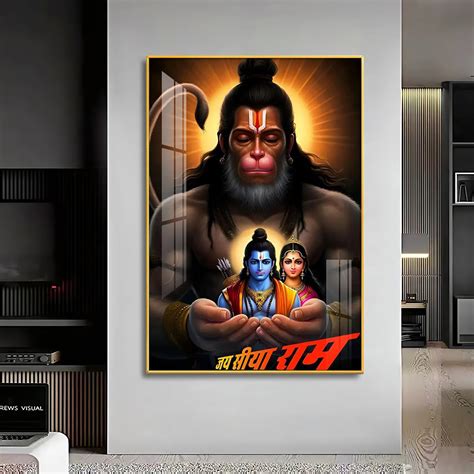 The Mighty Hanuman Premium Acrylic Wall Art - The Next Decor