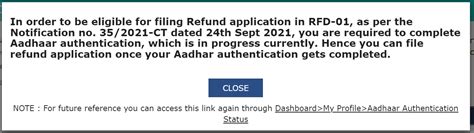 Application for Refund