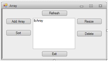 Examples of VB Program by Procedure and Array 的图像结果