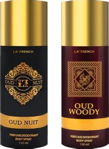 La French Oud Nuit & Oud Woody Long lasting body spray deodorant ...
