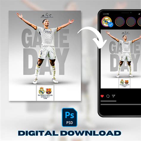 Game Day Social Media PSD Template Soccer Gameday Photoshop ...