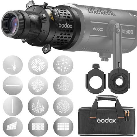GODOX BLP Projector, Snoot Photography for Bowens Mount S30 SL60W ...