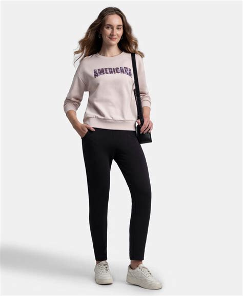 Buy Super Combed Cotton Rich Fleece Fabric Regular Fit Joggers with ...