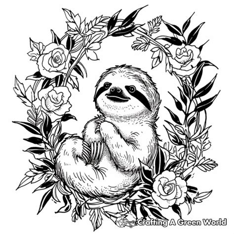 Baby Sloth Coloring Pages - Free & Printable!