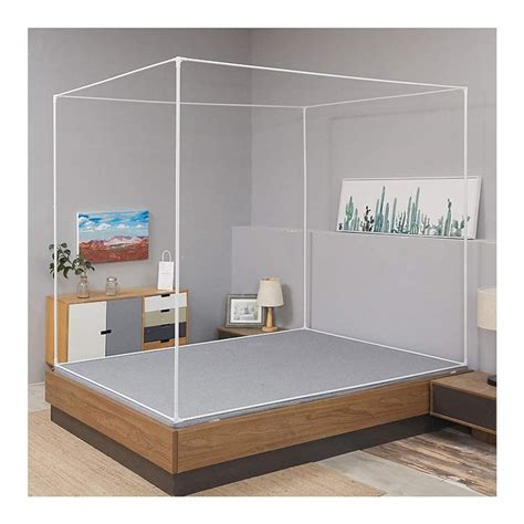 Buy 4 Corner Iron Art Metal Canopy Bed Frame Canopy Bed Netting Frame ...