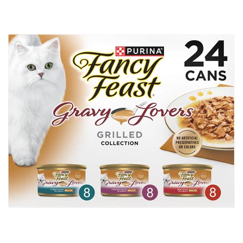 Purina Fancy Feast Gravy Lovers Poultry and Beef Grilled Gourmet Wet ...