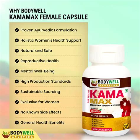KamaMax Female Capsule, Benefits, Ingredients, Uses, Reviews, Price and ...