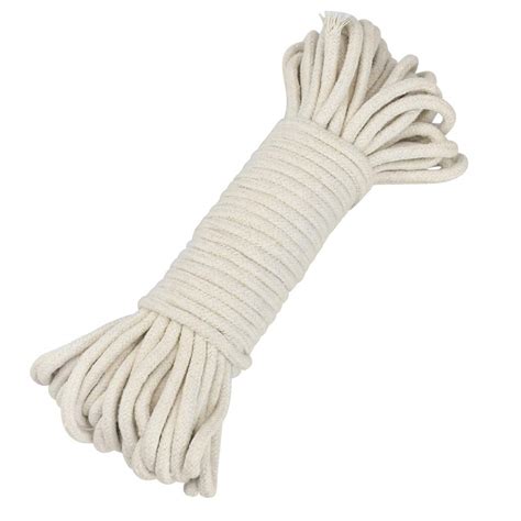 Enenes 65FT Braided Cotton Rope 1/4 Inch Multi-Use DIY Craft Rope for ...