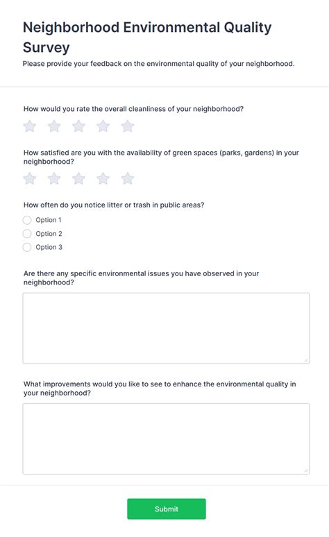 Environmental Quality Survey Example 的图像结果