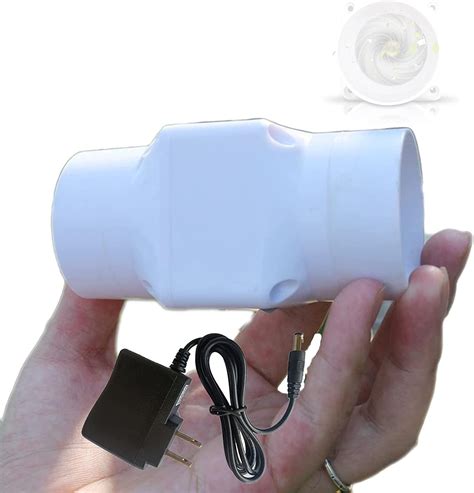 Amazon.com: BiiKoon Small Duct Fan 2 Inch Inline Extractor Fan 6W 12V ...