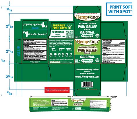 Product Images Hempvana Pain Relief Photos - Packaging, Labels & Appearance