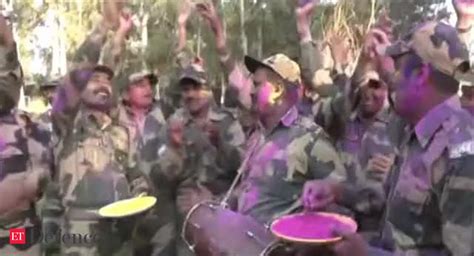 holi celebrations: Watch: BSF jawans celebrate Holi at International ...