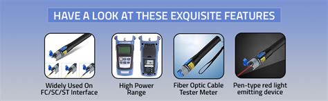 TECHTEST Ftth Fiber Optical Power Meter -50 to +20 Optic Cable Tester ...