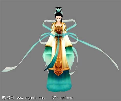 仙剑神界九天玄女3D模型_历史角色模型下载-摩尔网CGMOL