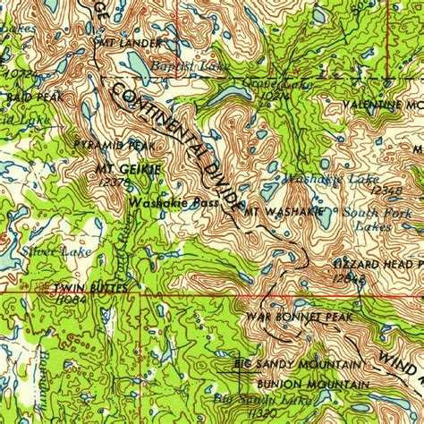 Lander, WY (1958, 250000-Scale) Map by United States Geological Survey ...