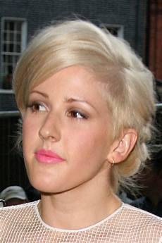Ellie Goulding Hairstyle by Ellie Goulding Platinum Sidecut Updo Ellie Goulding Hairstyle