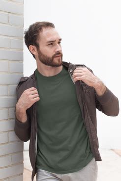 Olive Green Men's T-shirt – Nautunkee