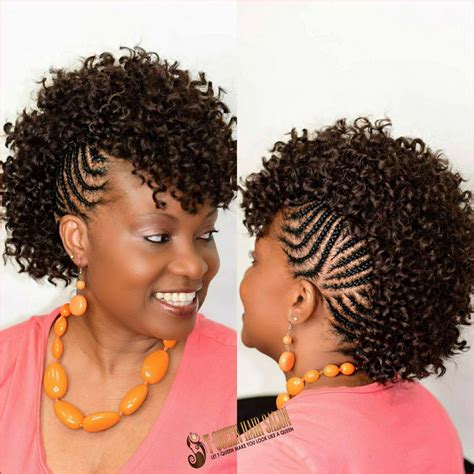 cornrow mohawk - Google Search | Braided mohawk hairstyles, Natural ...