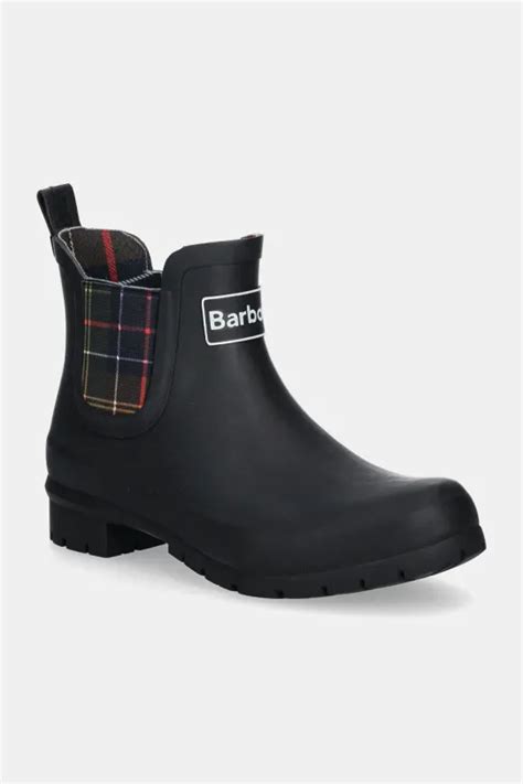 Barbour kalosze Kingham damskie kolor czarny LRF0088BK11 w PRM