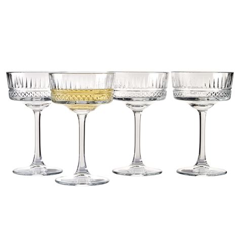 Pasabahce Vintage Coupe Glasses Set Of 4 - Exclusive Champagne ...