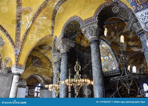 The Hagia Sophia Also Called Hagia Sofia Or Ayasofya Interior ...