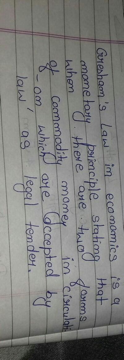 Heya.... Explain the Gresham's law.... Only in brief... - Brainly.in