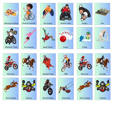 Sports Flash Cards 的图像结果