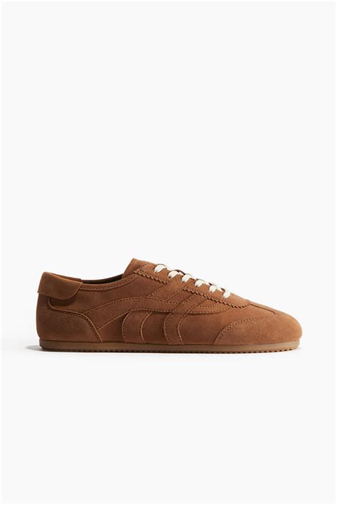 Suede Sneakers - Brown - Ladies | H&M US