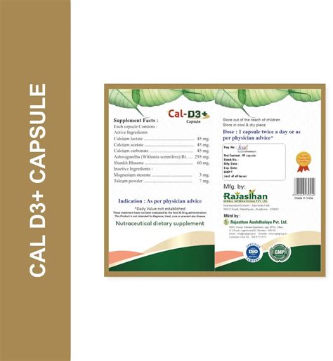 Best Calcium Supplement In India: Cal D3+ Capsule - Order Now