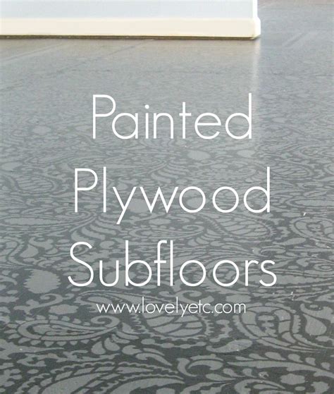 Painted plywood subfloor update three years later – Artofit