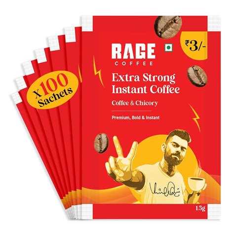 Rage Coffee Extra Strong Premium Blend Coffee Powder - (Pack of 100 ...
