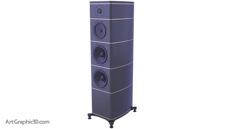 Perfect Floorstanding Speaker 3D Model - Download