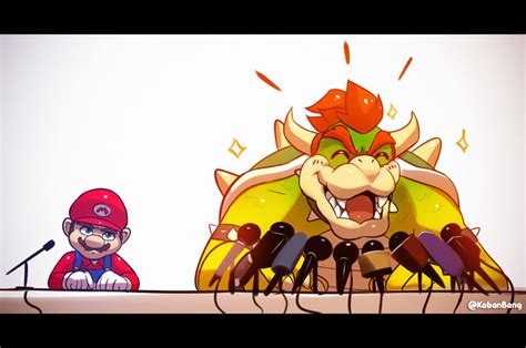 mario and bowser (mario and 1 more) drawn by bang_dacy | Danbooru