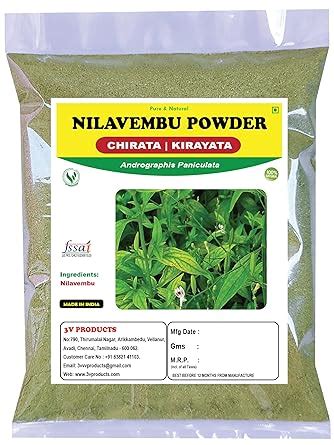 3V PRODUCTS Nilavembu Powder 1Kg | Kirayata | Chirata | Kalmegh ...
