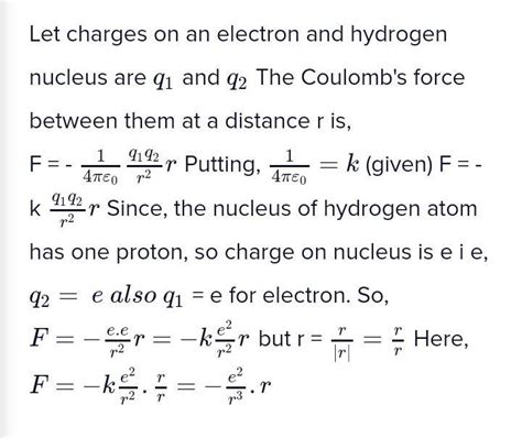 an electron is moving around a hydrogen nucleus in a circular orbit the ...